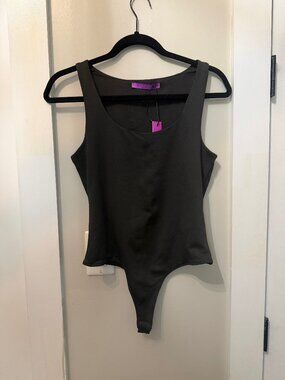 Jac Parker All That Matters Black Bodysuit, Size Medium, NWT